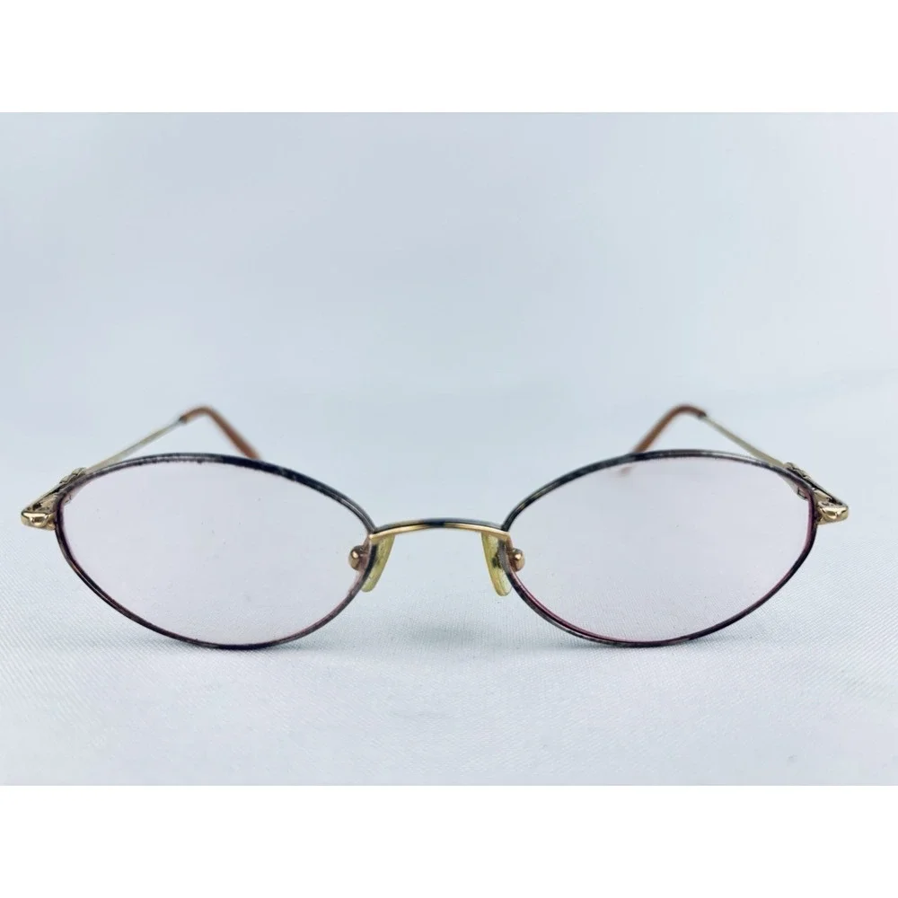 Saks Fifth Avenue‎ Womens Oval Eyeglass Frames  S5A 140T 7FX 130 49 18
